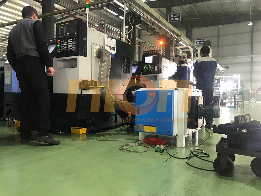 Lắp đặt máy lọc tĩnh điện xử lý hơi dầu máy CNC cho xưởng cơ khí tại Hưng Yên