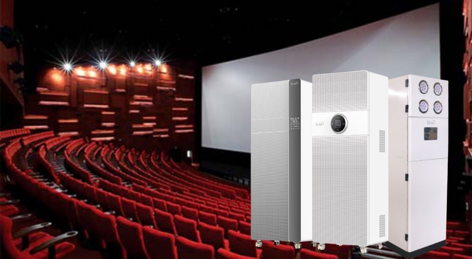 Tiêu chí chọn máy lọc không khí công suất lớn cho rạp chiếu phim