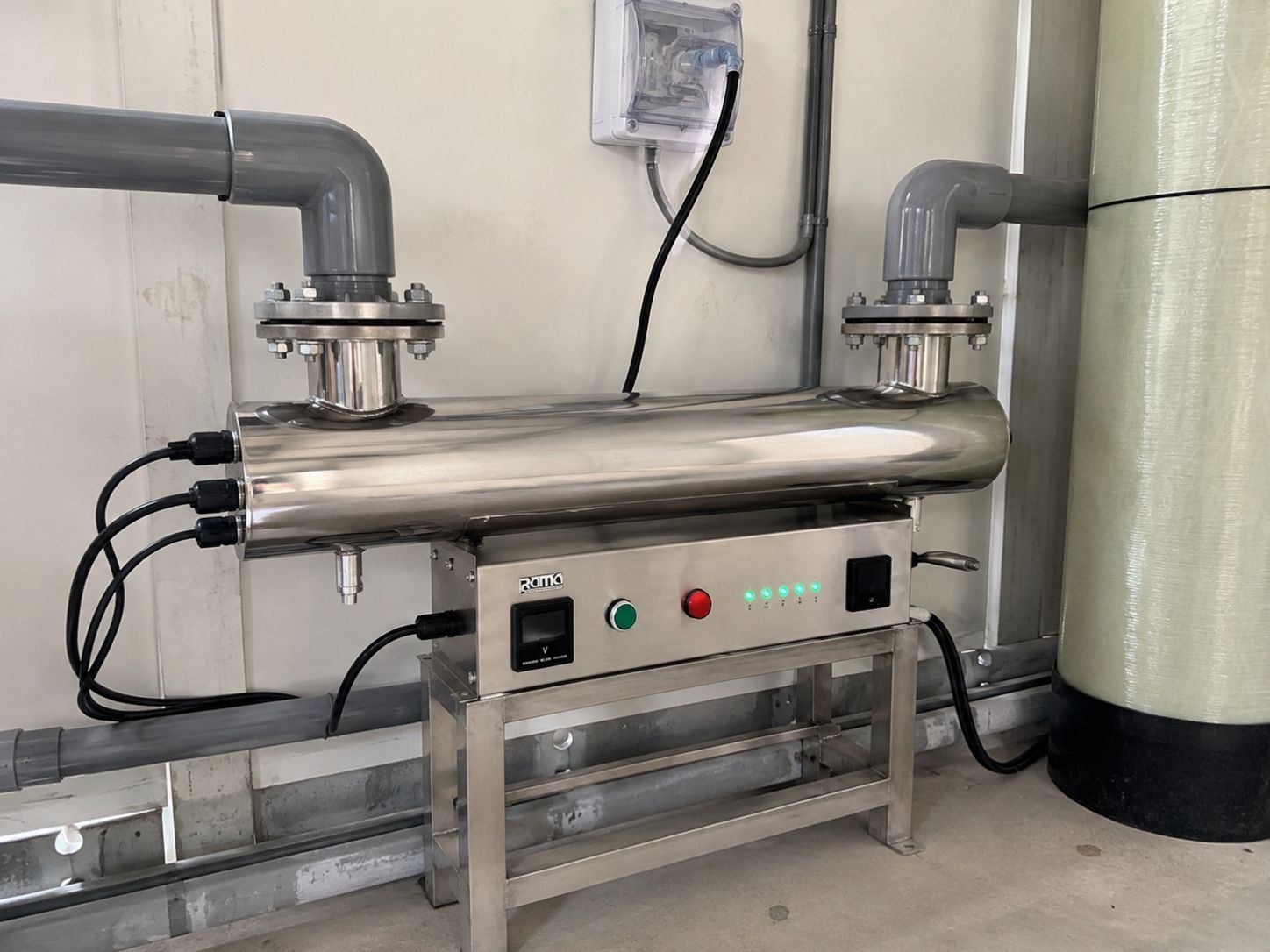 Cách bố trí thiết bị UV khử trùng nước Rama RUD
